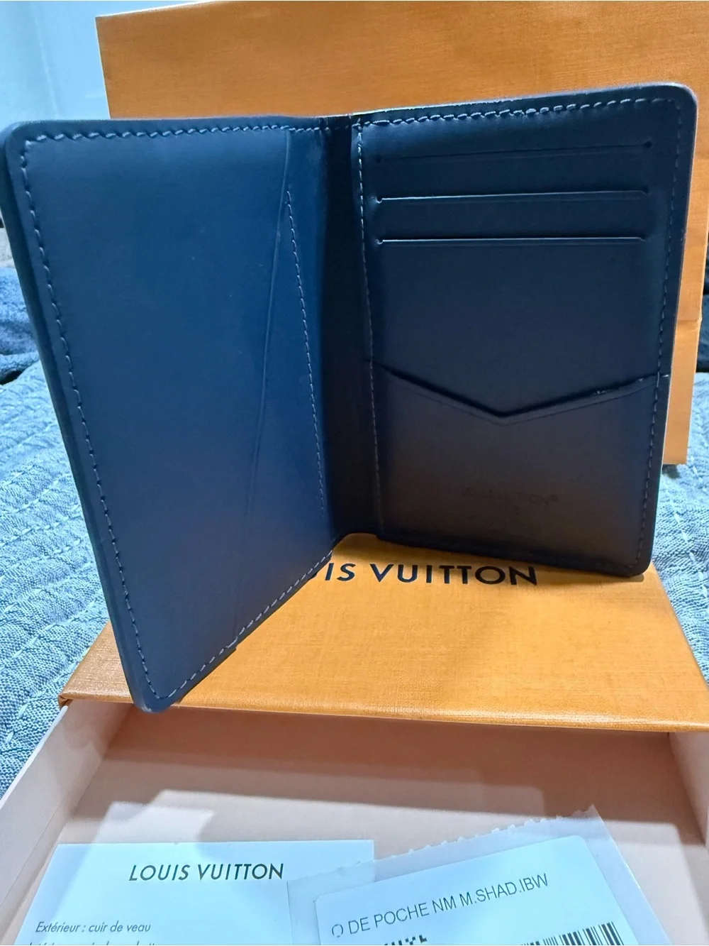 LV Monogram Leather Pocket Organizer